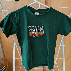 Green Kids T-Shirt with Praha Design